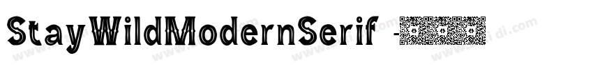 StayWildModernSerif 字体转换